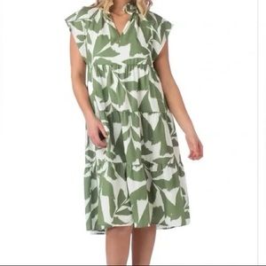 CROSBY by Mollie Burch Watts Dress Everglades XS